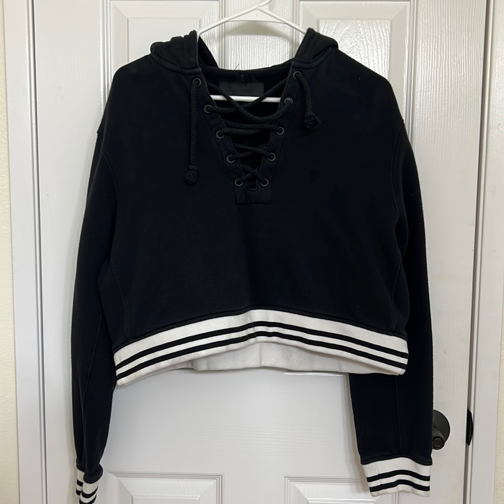 Hudson Jeans Cropped Hoodie
